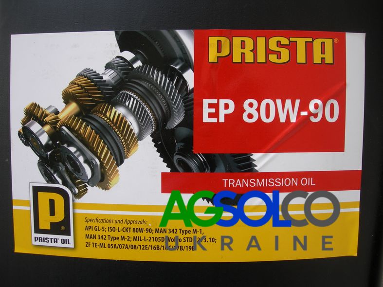 Олива трансмісійна Prista EP 80W90 /20L