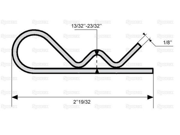 Шпилька 3 x 66mm H169913 > YM2570-448 > 740591 > 6656660